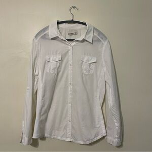 3/$15 ❤️ Old Navy White Long Sleeve Button Down Shirt